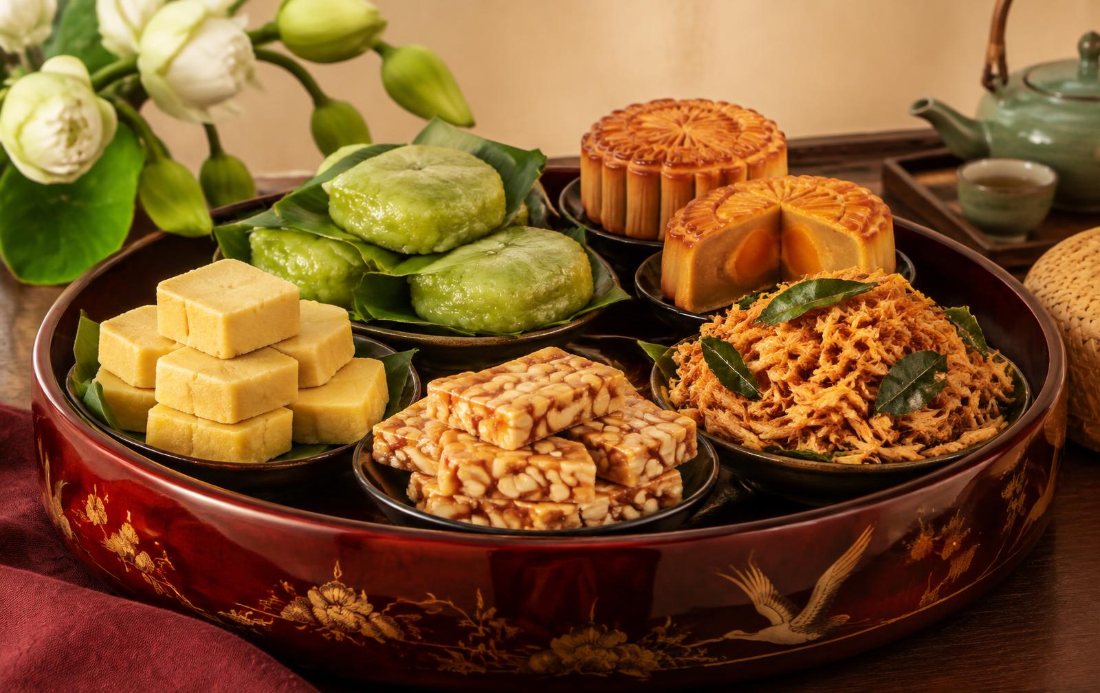 Mâm lễ ngày rằm: bánh kẹo đặt thế nào cho thuận